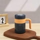 thumbnail image 3 of 316 Stainless Steel Mug Double Layer Tea Cup Vacuum Cup Business with Handle Office Home Cup Insulated Tea Separate CupD, 3 of 5