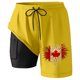 thumbnail image 3 of WILLBEST Pantalones Cortos Deportivos para Hombre, de Verano, con Estampado de Moda, de Doble Capa Interior, para Playa y con Bolsillo, 3 of 3
