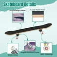 thumbnail image 4 of 31'' Complete Skateboard 7 Layer Canadian Maple Double Kick Deck Skateboards wolves extinction spirit dying wolf due forest extinction wolf look Skate Board for Beginner Adult Gifts, 4 of 5