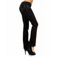 thumbnail image 3 of Jack David Premium Women's Bootcut Mid Rise Bootcut Stretchy Denim Jeans Pants, 3 of 5