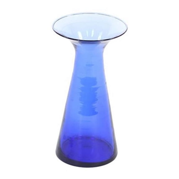 Distinctive Designs GL-M5137A DIY Vase - 8 in. Azure Blue Glass Bud Vase