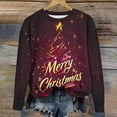thumbnail image 4 of DxhmoneyHX Kids Clothes Fall Winter Fashion Christmas Sweatshirts Going Out Tops Xmas Tree Long Sleeve Graphic Tees Festival Outfits Size 5 Years, 4 of 6