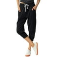 thumbnail image 1 of SPECIALMAGIC Women's Capri Sweatpants Casual Jogger Pants with Pockets Yoga Running, 1 of 7