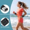 thumbnail image 4 of KOOOGEAR 1 Pair 1LBS(0.5lb Each) Pilates Wrist ＆ Ankle Weights for Women, Adjustable Wrist Weights, Dark Gray, 4 of 7