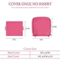 thumbnail image 2 of Pakunoda 4 Set of Waterproof Outdoor Deep Seat Cushion Replacement Slipcovers, 19" x 19" Patio Furniture Cushion Covers, Outdoor Cushion Covers with Zipper for Patio Furniture, Pink, 2 of 7