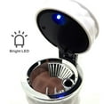 thumbnail image 2 of Aiteng Auto Car Ashtray, Portable with Blue LED Light Ashtray, Smokeless Smoking Stand Cylinder Cup Holder, White, 2 of 6