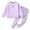 Z02-Purple, variant on Futezty Toddler Boys Girls Clothes Fall Winter Outfit Sets, Baby Outfits Long Sleeved Crew Neck Bow Pattern Stretch 0 6 12 18 24 Months 2T 3T 4T 2Pcs Set Top and Pants