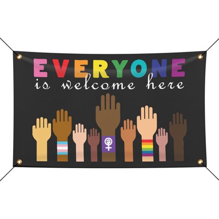Everyone Is Welcome Here Banners For Dorm