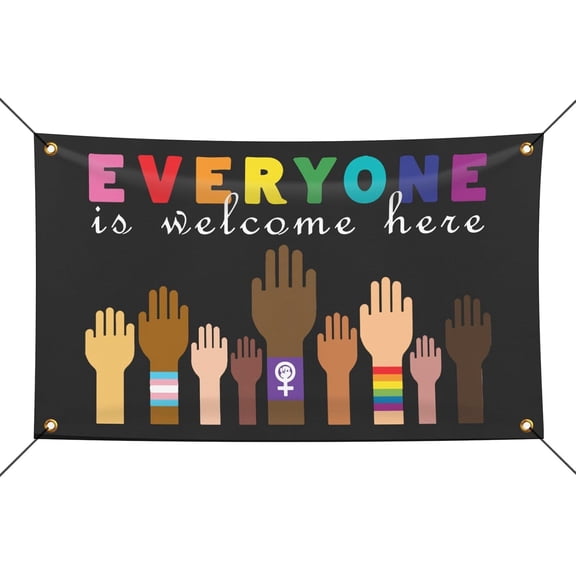Everyone Is Welcome Here Banners For Dorm