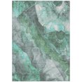 thumbnail image 2 of Addison Rugs Chantille Indoor/Outdoor Transitional Floral Teal Machine Washable Rectangle Rug, 2'6" x 3'10", 2 of 7