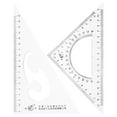 thumbnail image 5 of LEORX Triangular Ruler Set Transparent Plastic 2Pcs For Drawing And Measuring, 5 of 8