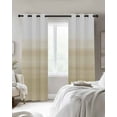 thumbnail image 3 of Fsddascl Beige White Stripes Blackout Curtains for Bedroom/Living Room, Thermal Insulated Kitchen Curtains, Farmhouse Modern Gradient Lines Grommet Darkening Window Treatment Drapes 42"x45"x2, 3 of 8