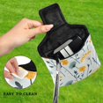 thumbnail image 4 of Haosy Scattered Dandilion Floral Golf Mallet Putter Cover Strong Magnetic Leather Golf Club Headcover Closure, 4 of 7