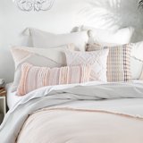 Peri Home Colorblock Fringe 3 Piece King Comforter Set, Multi, Cotton ...