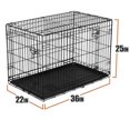 thumbnail image 2 of Vibrant Life Cage pliable en fil métallique pour chien avec plateau,36in, 2 of 7