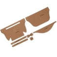 thumbnail image 3 of 1 UNID plantilla de arte de cuero plantilla de papel kraft bolso DIY Bolsa de dibujo suministros, 3 of 5