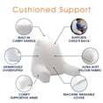thumbnail image 5 of Cheer Collection Kids Size Reading and Gaming Pillow with Armrest - Plush Fiber Filled Backrest Pillow, 5 of 5