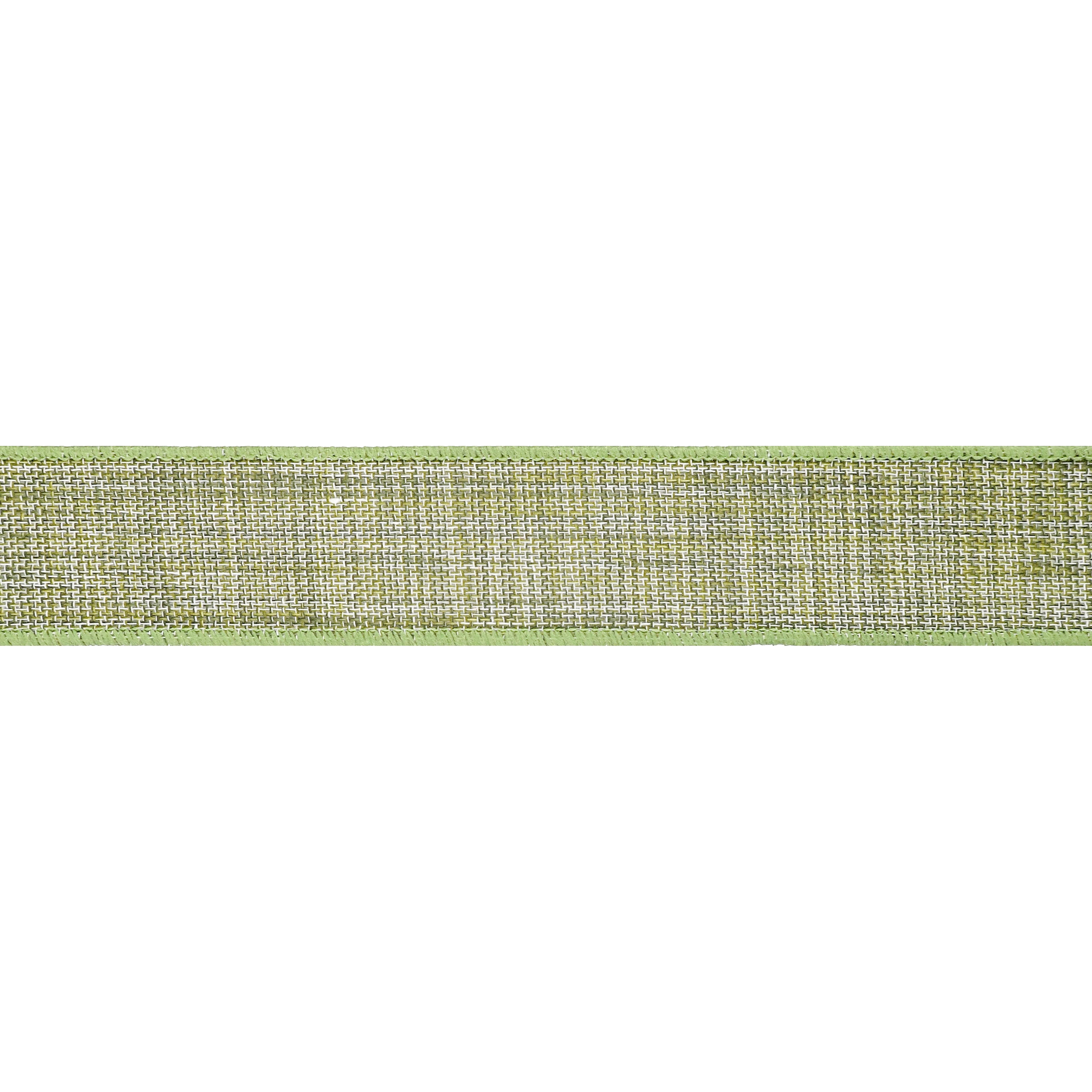1.5" x 3yd Moss Green Wired Woven Ribbon Rolls by Celebrate It – Decorative Polyester Ribbon with Sewn Selvage for Crafts - Gift Wrapping - and Holiday Decor