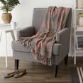thumbnail image 2 of Design Imports CAMZ11400 Red & Black Houndstooth Plaid Blanket Throw, 2 of 2