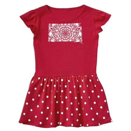 

Inktastic South Dakota Silhouette Mandala Gift Toddler Girl Dress