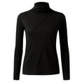 thumbnail image 7 of Fulijie Thick Thermal Shirts For Women,Plus Size Mock Neck Tops,Womens Tops,Women Thick High Neck Double Sided Brushed Bottoming Shirt Long Sleeved Tshirt German Velvet Autumn And Winter Warm Top, 7 of 7