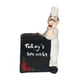 thumbnail image 2 of Estatua de chef, pequeña escultura, soporte para palillos de dientes, adorno creativo de mesa, figura decorativa para escritorio, hogar, restaurante, Estilo A, 2 of 8
