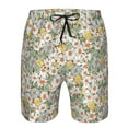thumbnail image 4 of Kdxio Daisy Pattern Mens Casual Shorts - Drawstring Summer Beach Sports Shorts for Men, 4 of 9