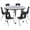Grey, variant on Flash Furniture Emmy Mobile 47.5" Circle Wave Flexible Laminate Activity Table Set with 16" Student Stack Chairs, Grey/Black