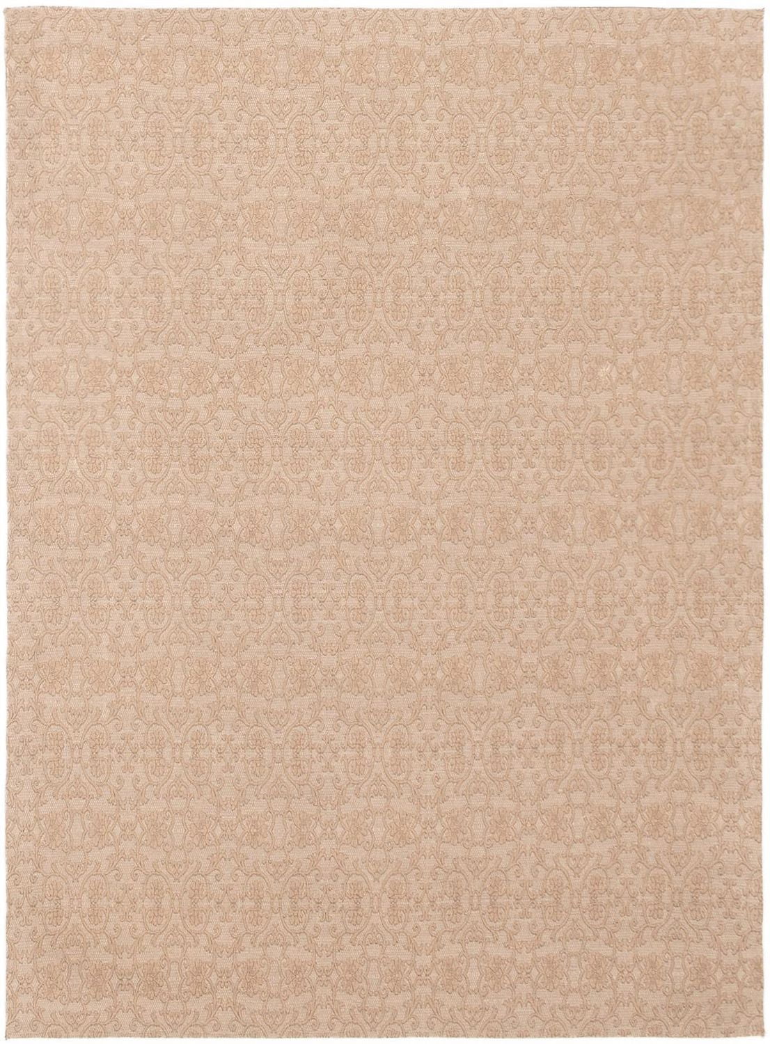 ECARPETGALLERY 4'9" x 6'8" Transitional Collage Handmade Area Rug for Living Room, Dining Room and Bedroom in Brown