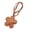 Brown, variant on Leather Flower Pendant, Cherry Blossom Keychain Cotton Filled Cute Floral Bag Charm Floral Hanging Pendant Bag Car Accessories