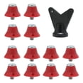 thumbnail image 3 of Quzzie 12-piece Set of Football Boot Spikes Made of Comfortable Nylon, Professional M5 Replacement Parts Including Wrench for Indoor And Outdoor Use Red, 3 of 8