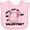 AD-Pink, variant on Inktastic Axolotl Will You Be My Valentine with Red Hearts Boys or Girls Baby Bib