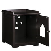 PAWLAND Decorative Cat House,Cat Home, Indoor Pet Crate - Litter Box Enclosure