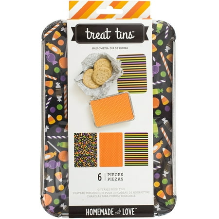 Homemade With Love Food Craft Tins Large 3/Pkg-Halloween