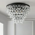 thumbnail image 6 of JONATHAN Y Toronto 16" Metal/Crystal LED Flush Mount, Oil Rubbed Bronze, JYL9030A, 6 of 7