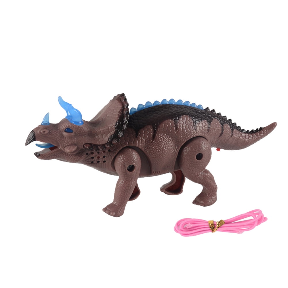Walking  Dinosaur Stegosaurus Kids Light Up Toy Action Figure Sounds Movement 