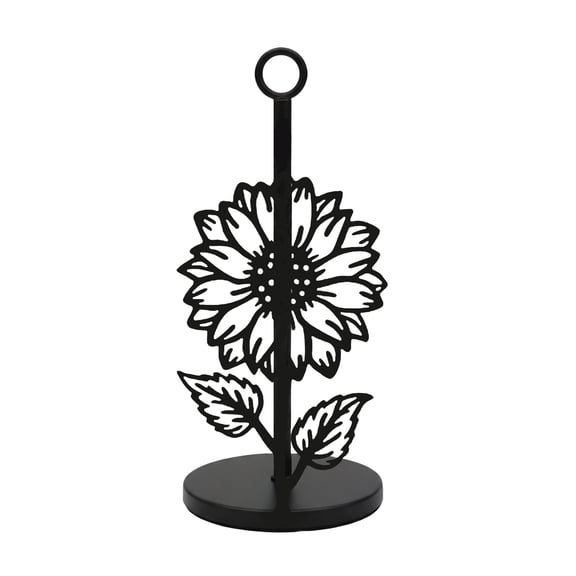 Sunflower Towel Holder, Clearance, Kitchen Decor Accessories Large Black Metal Towel Holder Stand for Farmhouse Home Party Bathroom Countertop