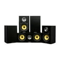 thumbnail image 1 of Fluance Signature HiFi Compact Surround Sound Home Theater 5.0 Channel Speaker System including 2-Way Bookshelf, Center Channel and Rear Surround Speakers - Black Ash (HF50BC), 1 of 6