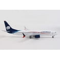 thumbnail image 3 of Boeing 737 MAX 9 Commercial Aircraft "AeroMexico" White and Blue 1/400 Diecast Model Airplane by GeminiJets, 3 of 4
