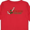 thumbnail image 4 of Inktastic Candy Cane Jesus Boys or Girls Long Sleeve Toddler T-Shirt, 4 of 5