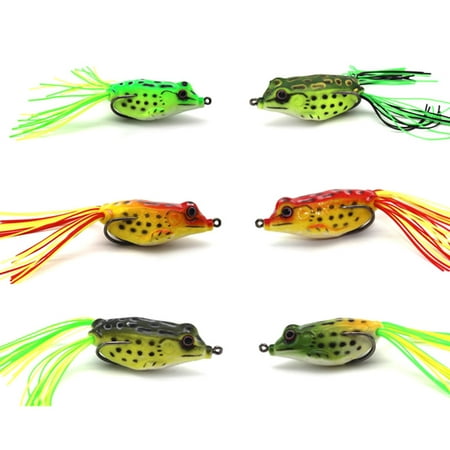 SPRING PARK 6cm 12g Frog Lure Ray Frog Topwater Fishing Crankbait Lures/Artificial Soft Bait Soft Tube Bait Especially for Bass Snakehead