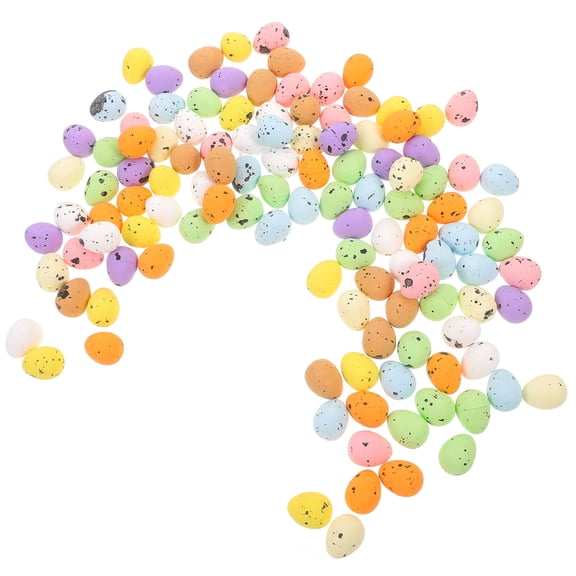HOMEMAXS 100pcs Miniature Easter Eggs Bulk Spotted Colorful Easter Eggs Basket Stuffer
