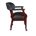thumbnail image 4 of Regency Ivy League Vinyl Captain Reception Waiting Room Chair with Casters, 4 of 5