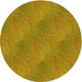 thumbnail image 1 of Ahgly Company Machine Washable Indoor Round Transitional Yellow Area Rugs, 7' Round, 1 of 7
