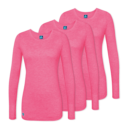 

Adar Underscrubs for Women 3 Pack - Long Sleeve Underscrub Comfort Tee