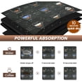 thumbnail image 2 of Coffee Theme Dish Drying Mat 12x19 Inch AntiSlip Absorbent Coffee Bar Mat for Countertop Suitable for Coffee Machine Espresso Maker Dish Rack; Enhance Your Coffee Station, 2 of 6