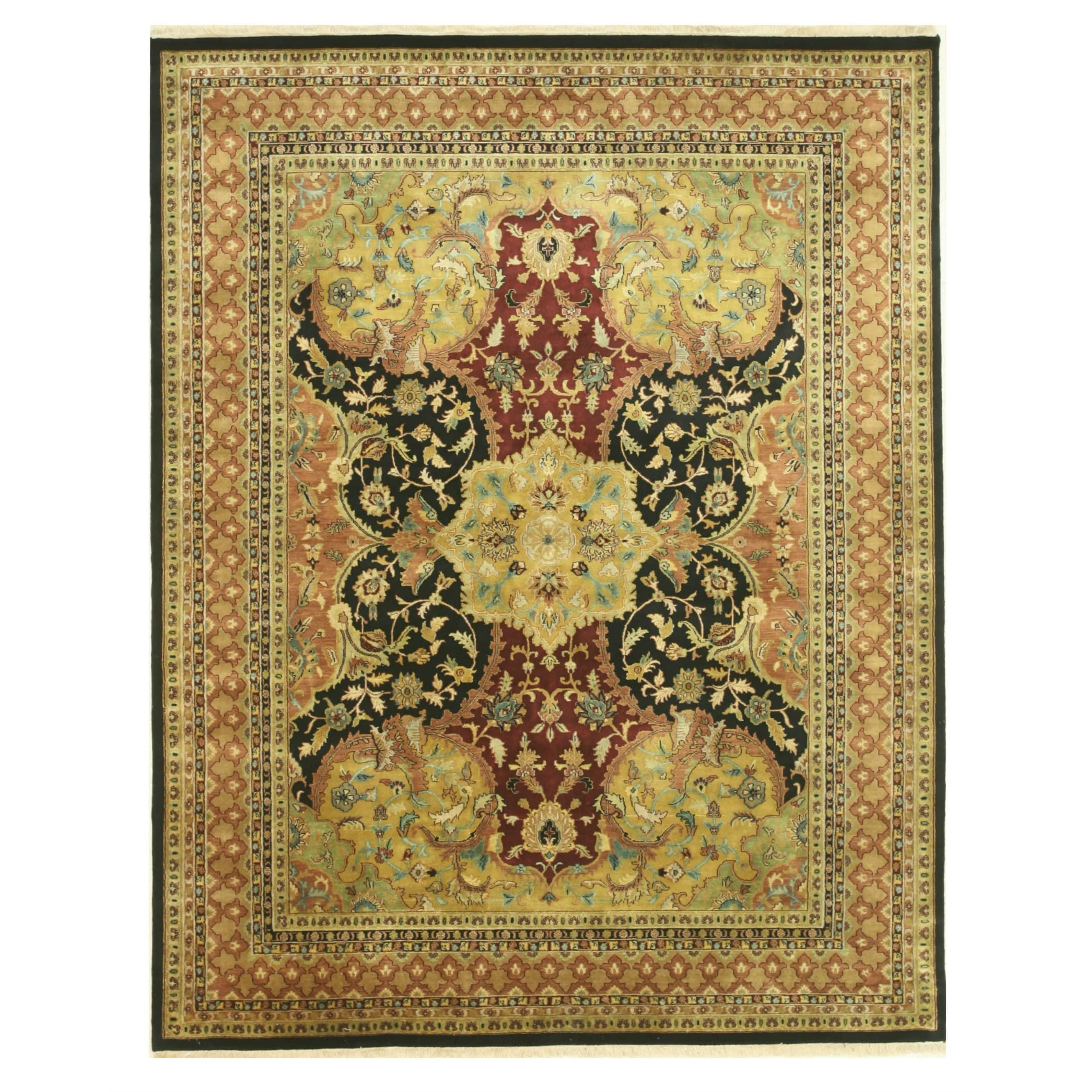 10' x 14' EORC Hand Knotted Wool Polonaise Rug Ivory 10' x 14' EORC Hand Knotted Wool Polonaise Rug Ivory