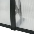 thumbnail image 5 of HomGarden 2 Pack 40’’x80’’ Outdoor Window Door Awnings Canopy W/Bracket, Clear, 5 of 10