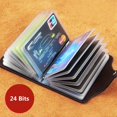 thumbnail image 2 of Tarjetero de 24 Bits para tarjetas de crédito, bolsillo para tarjetas bancarias de negocios, de PVC, de gran capacidad, para almacenamiento de efectivo, con Clip, organizador, BILLETERA, tarjetero Tan Jianjun unisex, 2 of 2