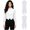 White, variant on Women Tuxedo Waistcoat Sleeveless Notch Lapel Open Front Tailcoat Vest Formal Business Suits Blazer Navy Blue S